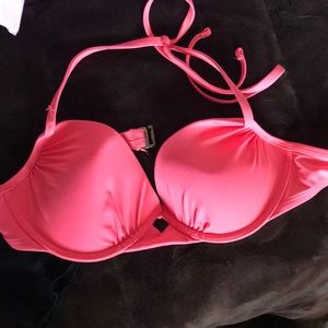 pink bikini top